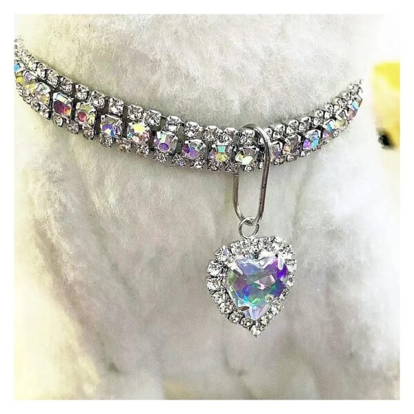 Sparkling Pet Collars for Small Medium Large Pets - Adjustable Rhinestones Necklace