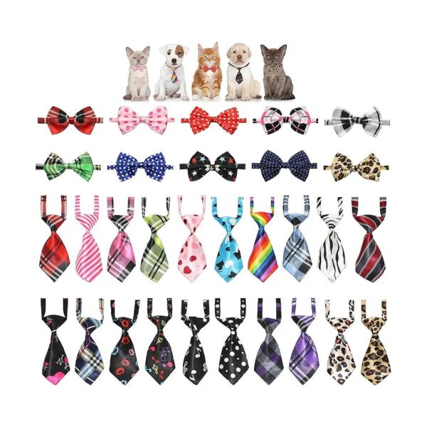 Special Occasion Pet Accessories for Dogs and Cats including Bow Ties and Neck Ties