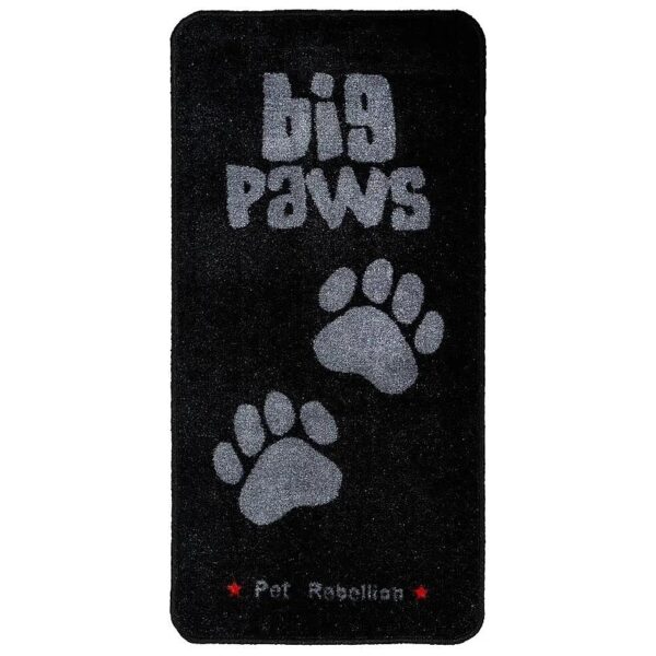 Spill Proof Dog Mat Big Paws 57x110cm Waterproof and Machine Washable