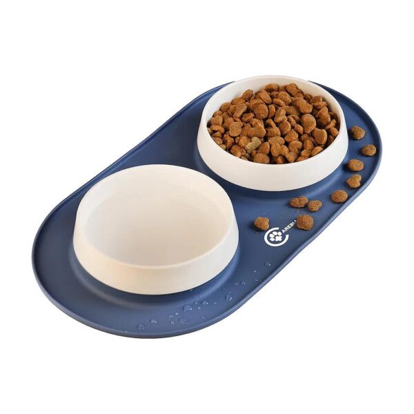 Spill-Proof Ceramic Dog Bowls for Feeding Puppies, Small Dogs, and Large Breeds