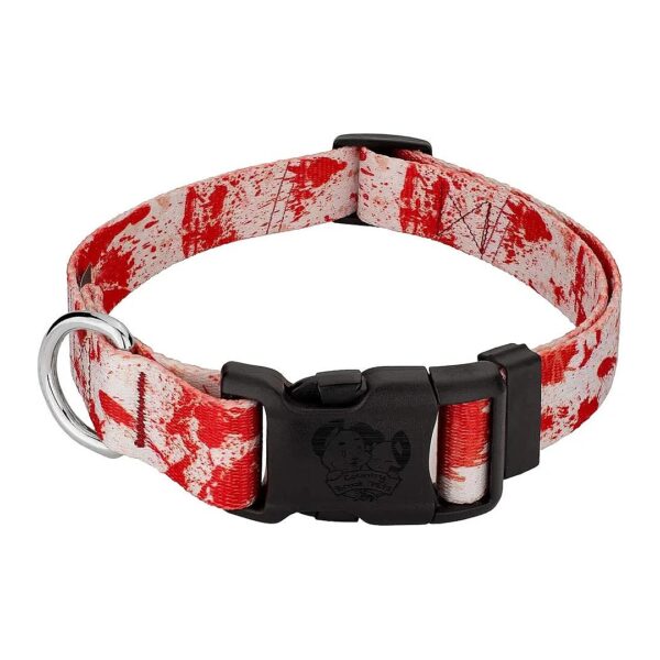 Spooky Blood Spatter Dog Collar for Small Breed Dogs Halloween Collection