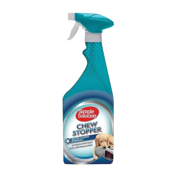 Spray Solution for Dogs to Prevent Unwanted Chewing and Biting of Skin and Surfaces