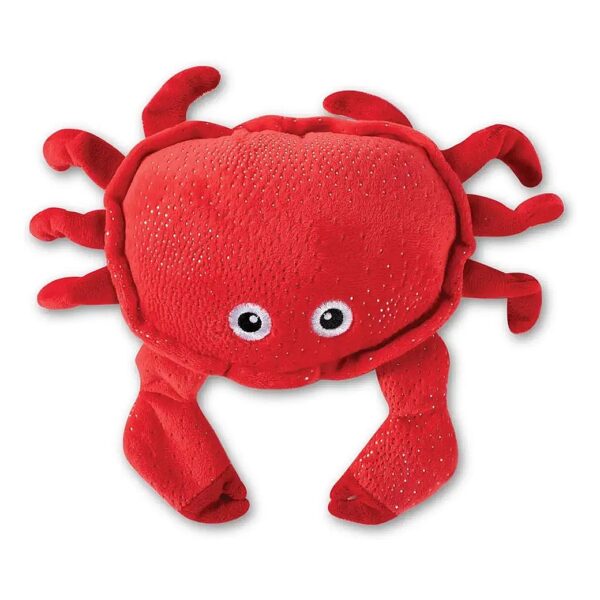 Squeaker Pet Toy with Crinkle Paper Medium Crab