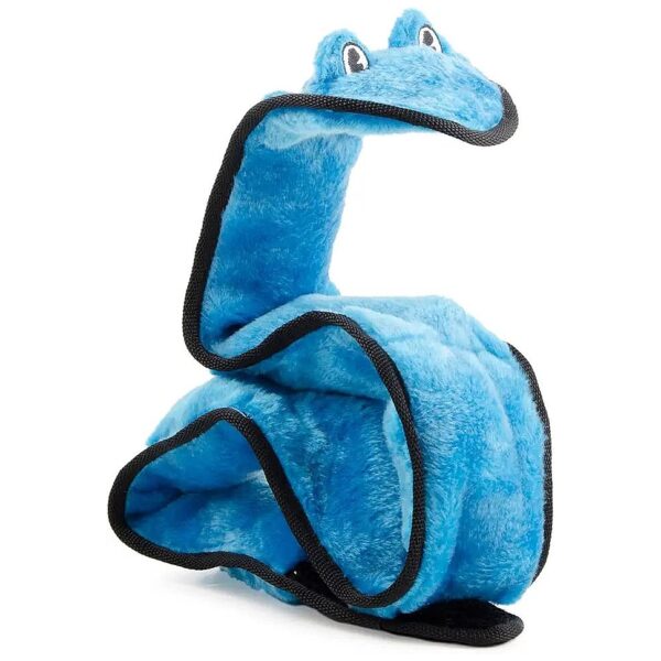 Squeaky Blue Snake Toy for Large Dogs Offers Endless Playtime Delight