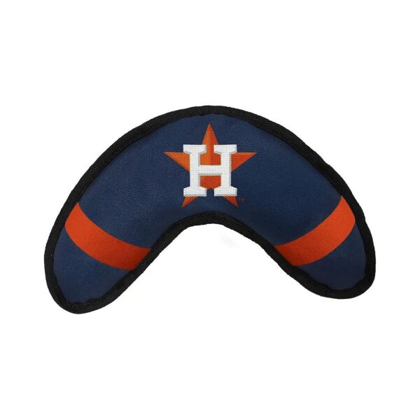 Squeaky Boomerang Toy with Team Logo Embroidery for Fun and Exercise with your Sporty Pup