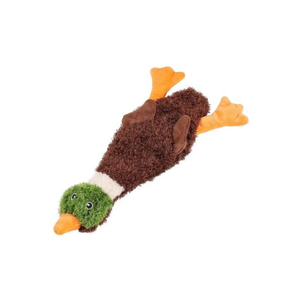 Squeaky Mallard Duck Toy for Dogs with Crinkle Sounds and No Stuffing Required