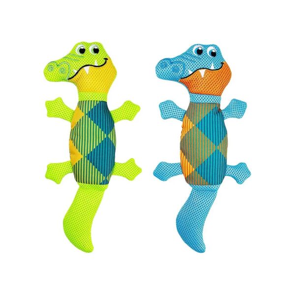 Squeaky and Float Dog Toys, Oxford Fabric, for Small Medium Dogs' Water and Land Play