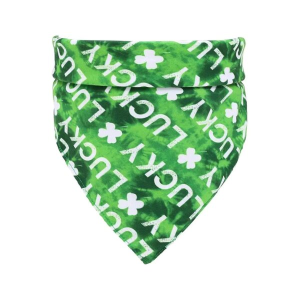 St Patricks Day Festival Dog Bandana Soft Pet Triangle Scarf for Small Medium Large Dogs