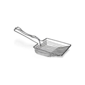 Stainless Steel Cat Litter Scoop with Ergonomic Design for Reduced Dust