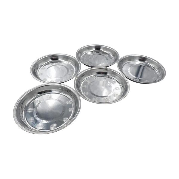 Stainless Steel Dog Bowls Cat Bowls 5-Pack for Small Pets