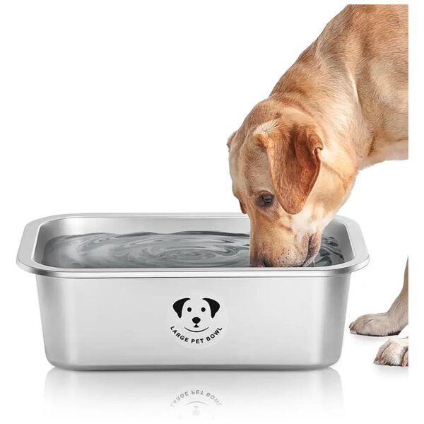 Stainless Steel Dog Bowls for Large Dogs, High Capacity Metal Food Bowls