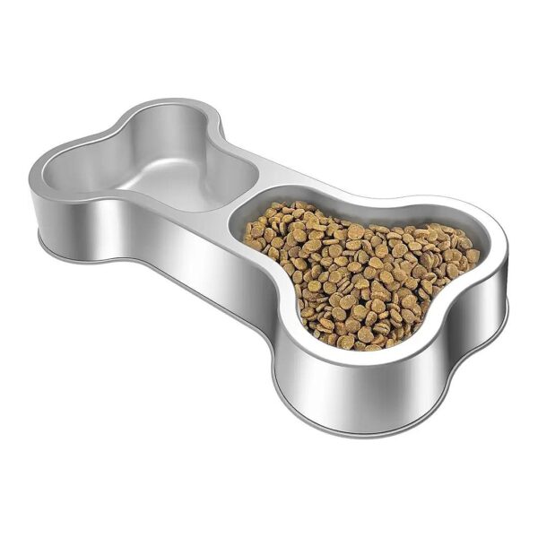 Stainless Steel Dog Food and Water Bowl with Large Capacity for Multiple Pets