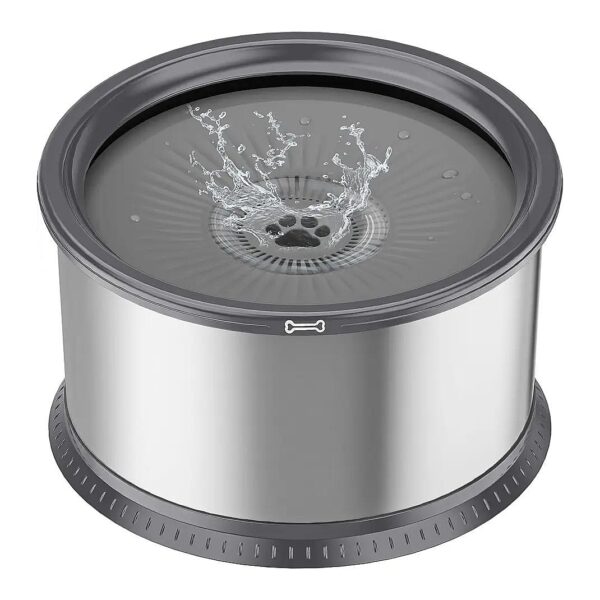 Stainless Steel Dog Water Bowl for Large Dogs with Slow Feeder