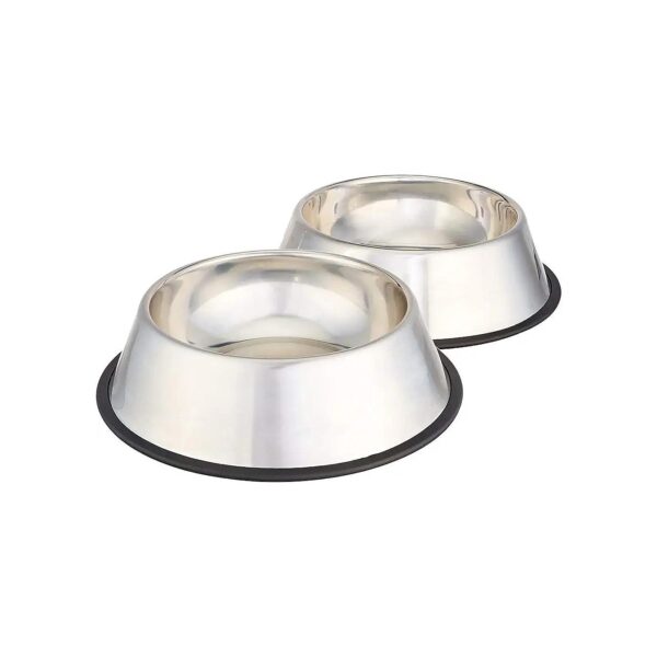 Stainless Steel Pet Bowls For Multiple Pets Water And Food Serving