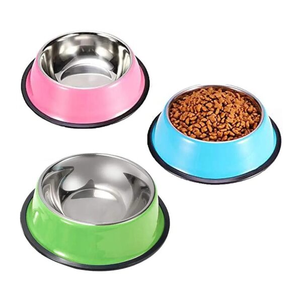 Stainless Steel Pet Bowls for Cats and Small Dogs Multi-Purpose Feeding