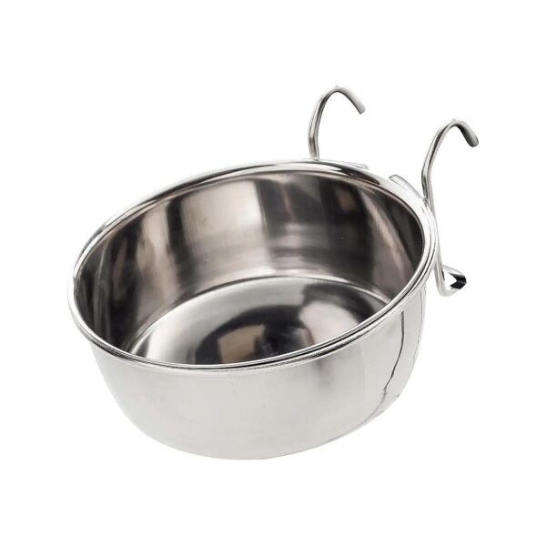 Stainless Steel Pet Coop Cup for Birds Dogs Cats Reptiles 20-Ounce Food Bowl