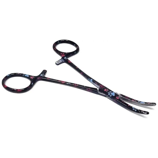 Stainless Steel Pet Grooming Hemostat with Adjustable Ratchet Lock