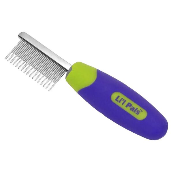 Stainless Steel Shedding Comb for Small Dogs Green Extra Small Size