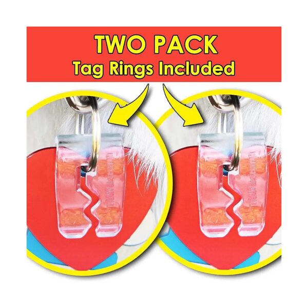 Standard Thickness Pet Tag Silencers in Clear Two Pack