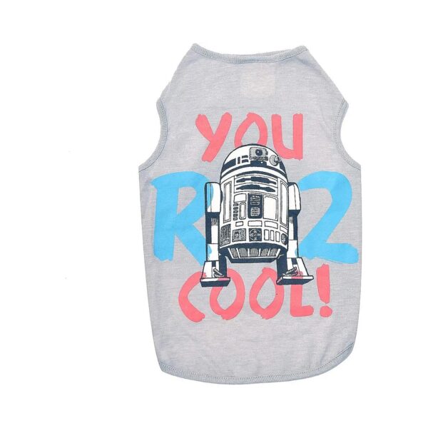 Star Wars Gray Dog Tank for Medium Sized Dogs Size Medium Soft Clothing