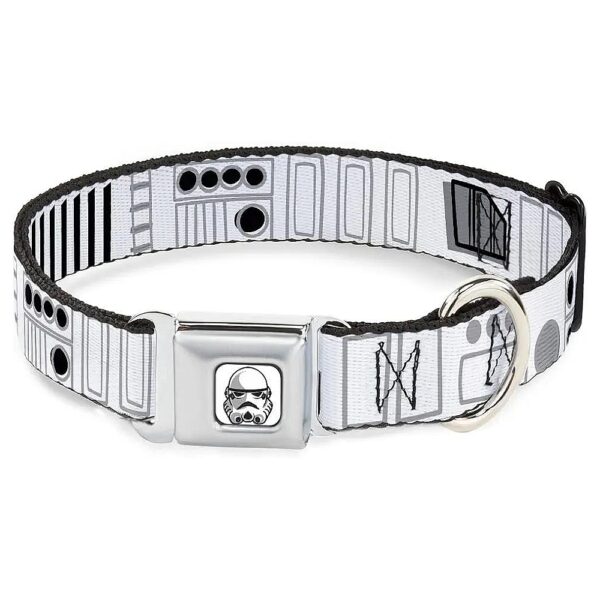 Star Wars Pet Collar with Metal Seatbelt Buckle for Medium to Large Dogs