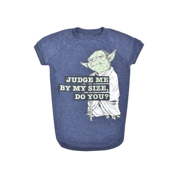 Star Wars for Pets - Gray Yoda T-Shirt for X-Small Dogs - Soft and MACHINE WASHABLE