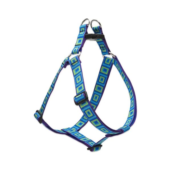 Step In Dog Harness with Sea Glass Pattern for Large Dogs