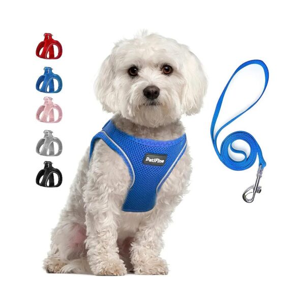 Step in Harness for Small Dogs Air Mesh Reflective Escape Proof Design