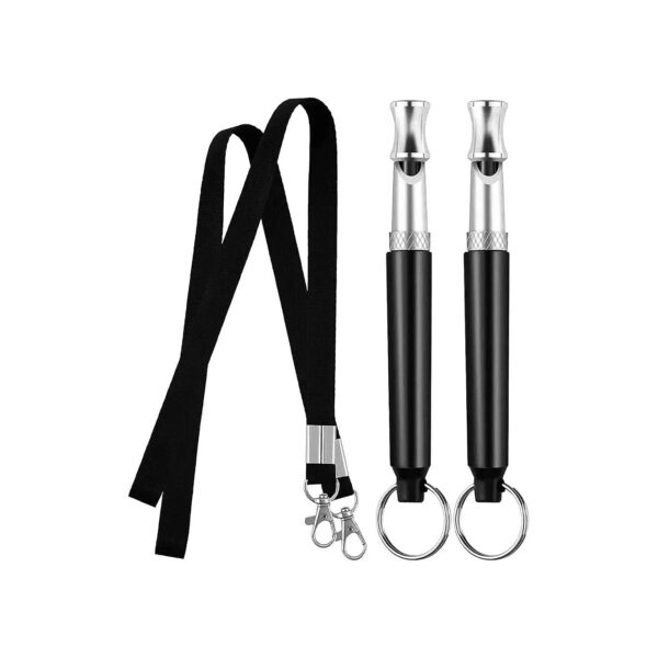 Stop Barking Dog Whistle with Adjustable Frequencies and Lanyard