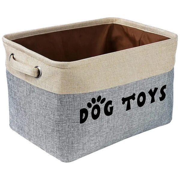 Storage Basket for Dog Toys, Accessories, and Supplies with Premium Quality Materials