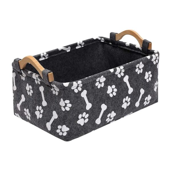 Storage Box for Dog Toys and Supplies in Grey a Functional and Practical Storage Solution