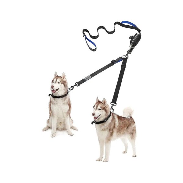 Strong and Comfortable Double Dog Leash for Two Dogs with Up to 180 Pounds