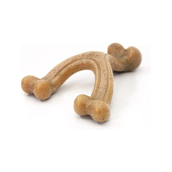 Strong and Durable Chicken Flavor Wishbone Chew Toy for Large Dogs