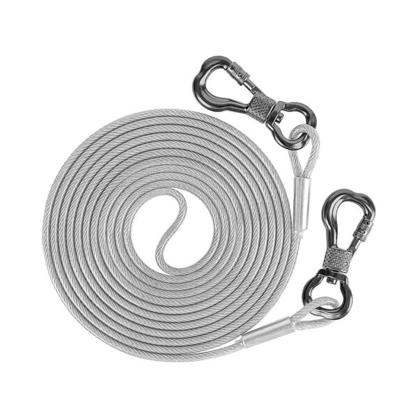 Strong and Durable Dog Leash Wire Cable for Large Dogs up to 250 Lbs