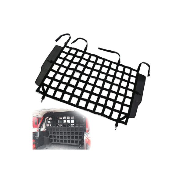 Strong and Durable Pet Barrier for Jeep Wrangler JK JL and Gladiator Rubicon Cargo Net