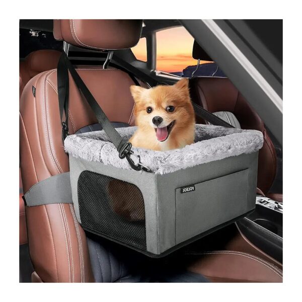 Sturdy Metal Frame Dog Car Booster Seat for Small Pets