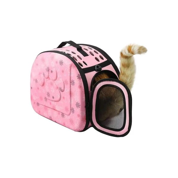 Sturdy and Durable Pet Travel Bag in Pink for Small and Medium-Sized Pets