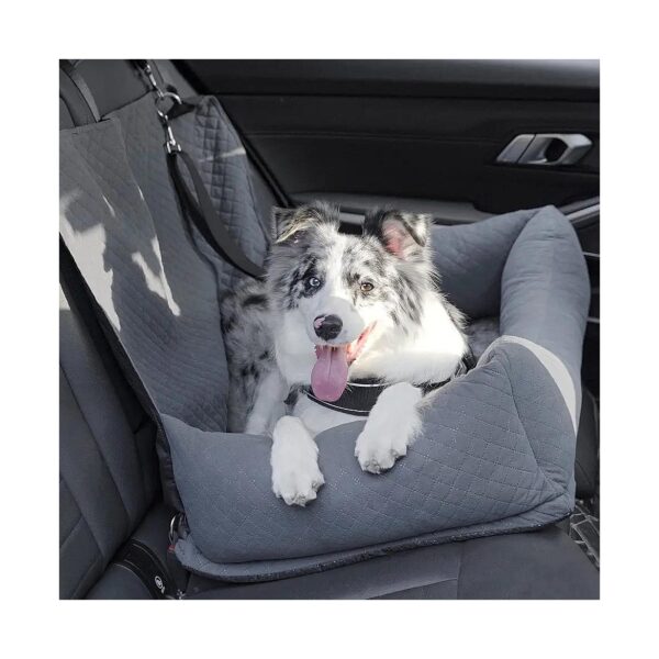 Sturdy and Reliable Large Dog Car Seat with Non-Slip Bottom and Safety Straps