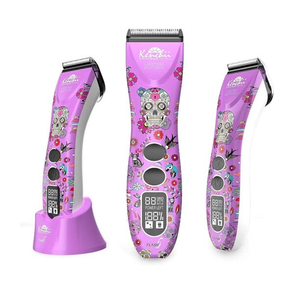 Stylish Purple Cordless Clippers for Effortless Pet Grooming Thick Hair Curly Hair