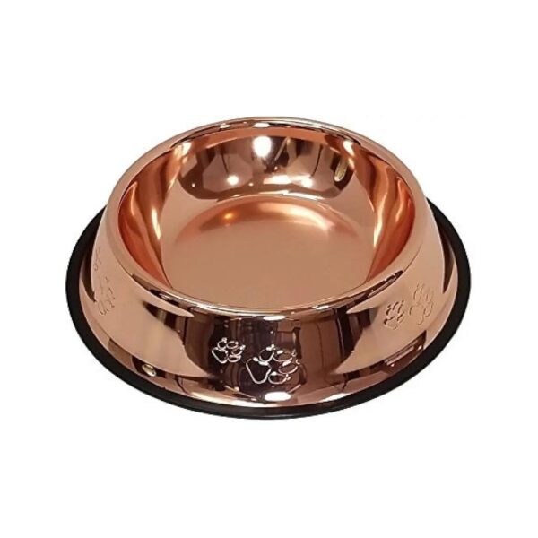 Stylish and Durable Premium Stainless Steel Pet Food Bowl for Indoor and Outdoor Use