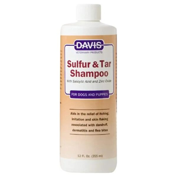 Sulfur Tar Shampoo for Dogs 8 Weeks Old and Above