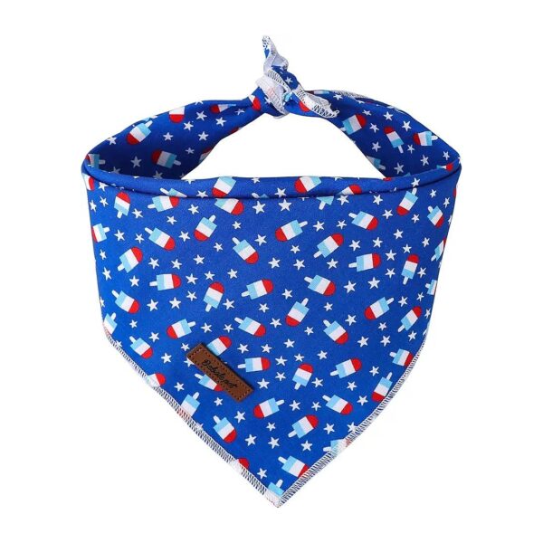 Summer Dog Bandana with Adjustable Size and Fantasy Pattern for Small Medium Large Dogs