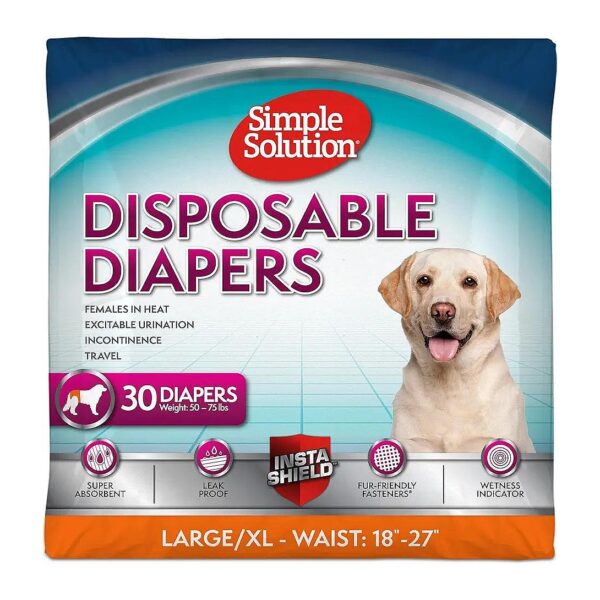 Super Absorbent Disposable Dog Diapers for Female Canines with Wetness Indicator