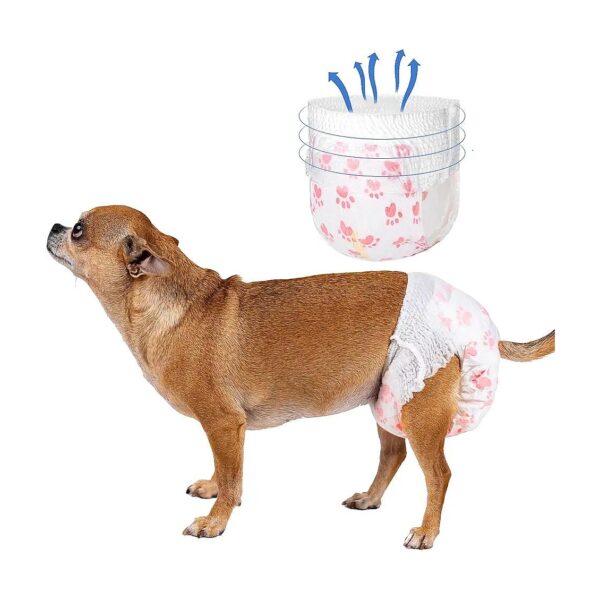 Super Absorbent Disposable Dog Diapers with Comfort Stretch Waist and Leak Proof Design