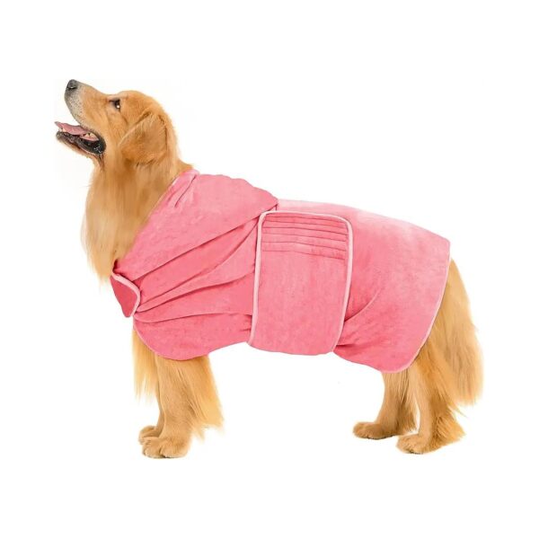 Super Absorbent Dog Bathrobe for Drying After Bath or Swim