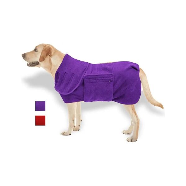 Super Absorbent Microfiber Dog Bath Towel Drying Coat for Dogs