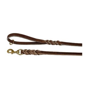 Super Soft 5/8 Inch Leather Dog Leash for Working Dogs