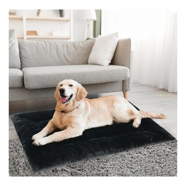 Super Soft Plush Dog Crate Mat XXL Washable Pet Sleeping Bed for Large Dogs