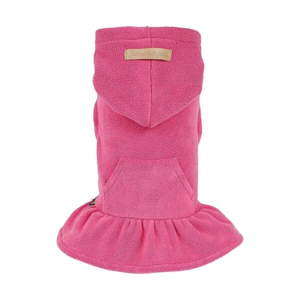 Super-Soft Fleece Dog Coat with Hood and Thermal Lining for Small Dog Breeds