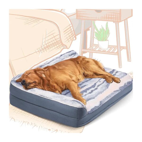 Supet Large Orthopedic Dog Bed with Waterproof Memory Foam for Medium to Large Dog Breeds